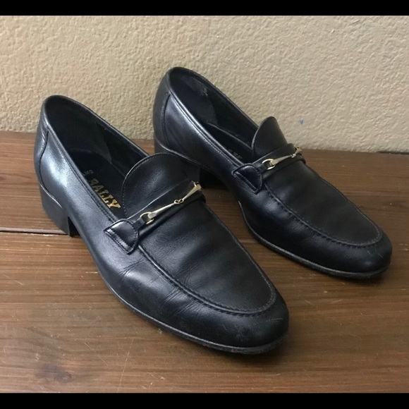 bally slip on loafers